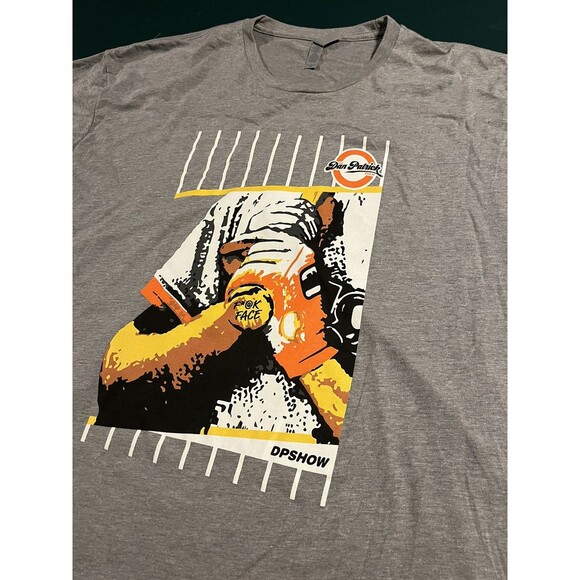 Dan Patrick DP Radio Show Billy Ripken F Face 1989 Fleer Card Error T-Shirt 3XL - Picture 1 of 7
